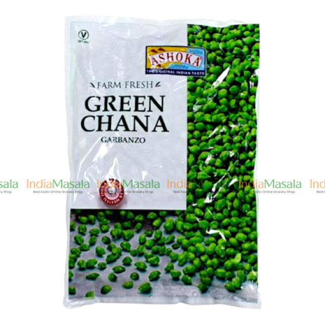 ASHOKA FARM FRESH GREEN CHANA (GARBANZO) - 310g [FZN]