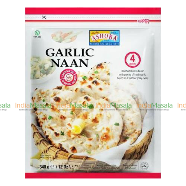 ASHOKA TANDOORI GARLIC NAAN - 340g [FZN]