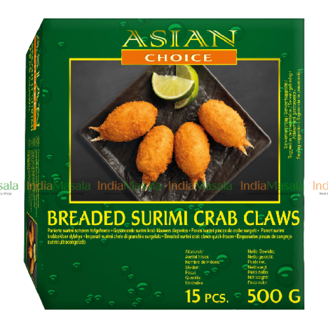 ASIAN CHOICE BREADED SURIMI CRAB CLAWS - 1Kg [FZN]