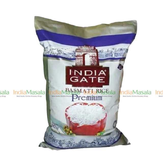 INDIA GATE BASMATI RICE PREMIUM- 20Kg
