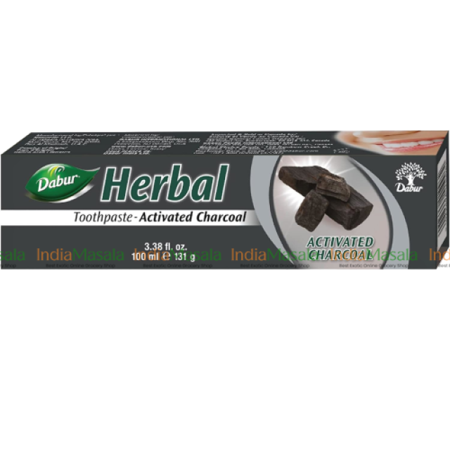 DABUR ACTIVATED CHARCOAL HERBAL TOOTHPASTE - 100ml