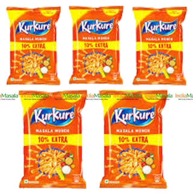 COMBO PACK  KURKURE MUNCH MASALA - 77g x 5 Pcs