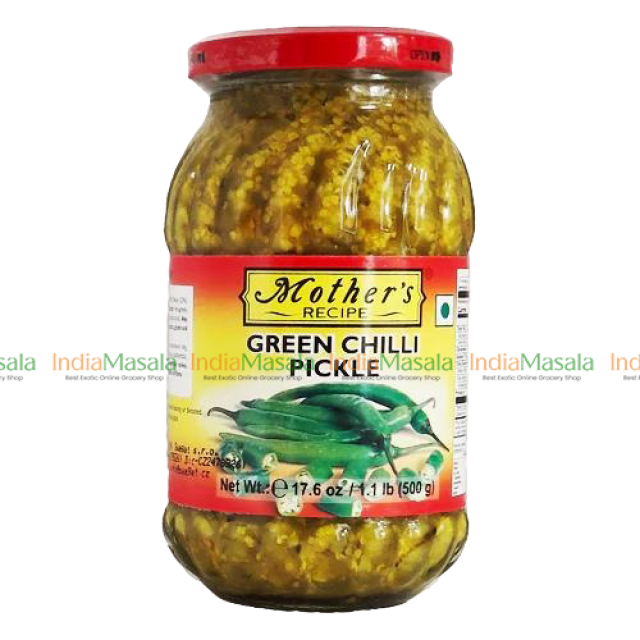 MOTHERS GREEN CHILLI PICKLE-500g