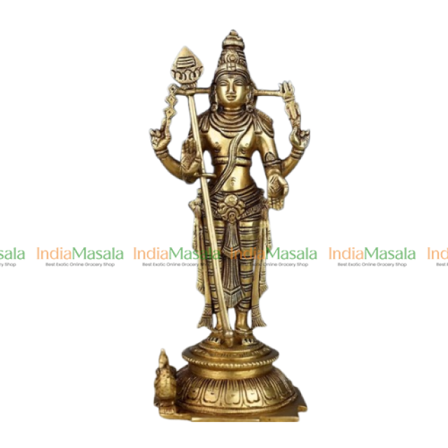 LORD MURUGA BRASS STATUE 11cm - 1Pc