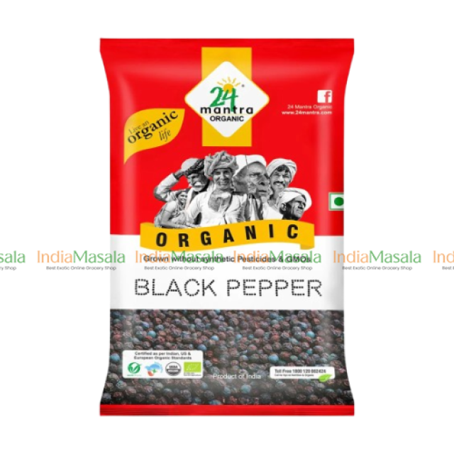 24 MANTRA NATURAL BLACK PEPPER WHOLE - 100g