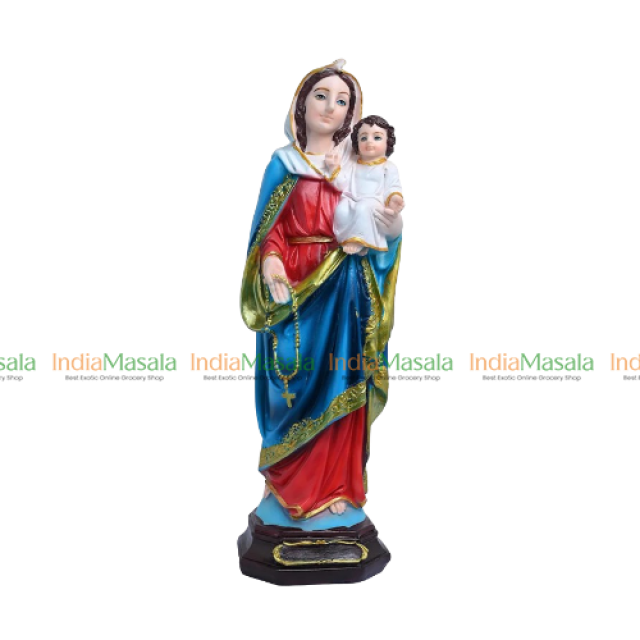 MOTHER MARY AND CHILD JESUS STATUE IDOL SIZE  1ft Height - 1Pc