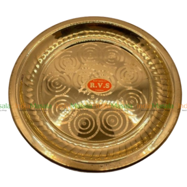 BRASS POOJA PLATE-1Pc