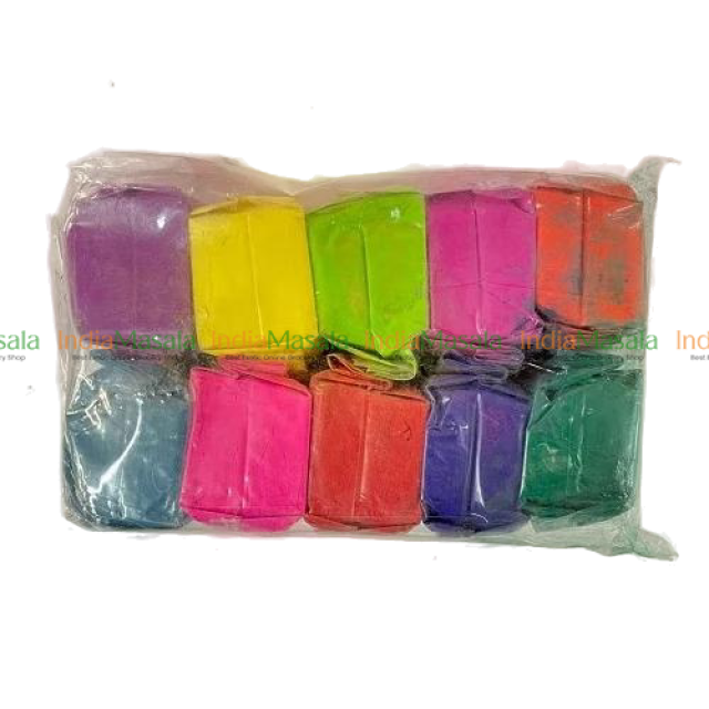 PACK OF 12 RANGOLI POWDER (MULTICOLOR) -1Pc