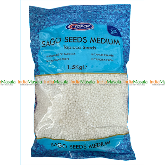TOPOP SAGO SEEDS MEDIUM TOPIOCA SEED-375g