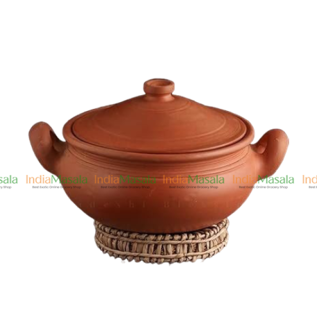 TRADITIONAL CLAY KADAI PAN SET- 1Pcs