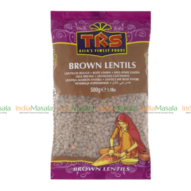 TRS BROWN LENTILS MASOOR WHOLE - 1Kg