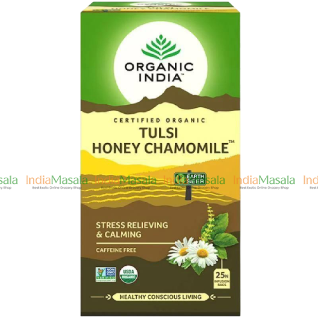 ORGANIC INDIA TULSI HONEY CHAMOMILE 25N INFUSION TEA BAGS- 1Pc
