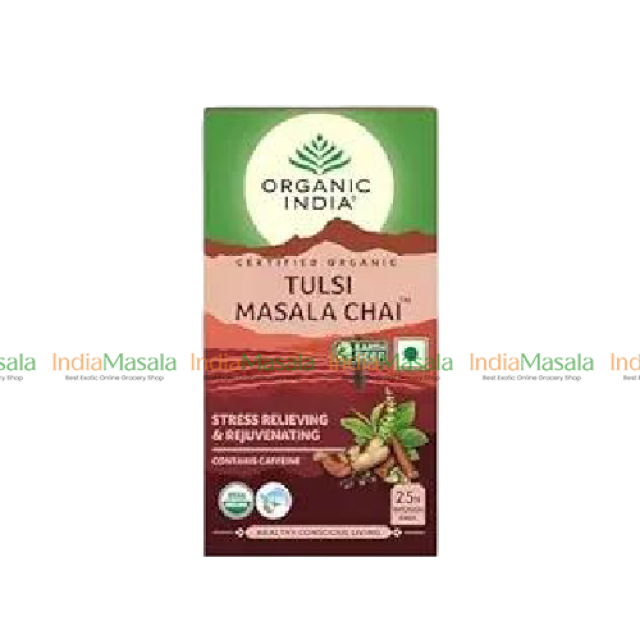 ORGANIC INDIA TULSI MASALA CHAI 25N INFUSION TEA BAGS-1Pc