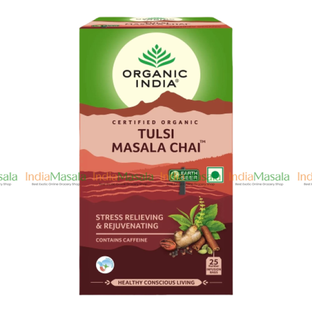 ORGANIC INDIA TULSI MASALA CHAI 25N INFUSION TEA BAGS-1Pc